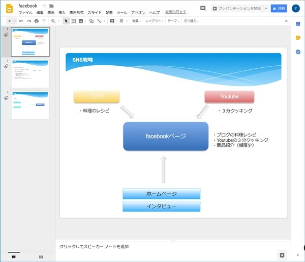 Googleドライブ パワーポイントを編集する Googleスライド アプリの鎖