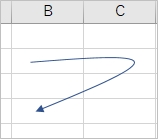 Excel 矢印を曲げる コの字 まっすぐ Pcの鎖