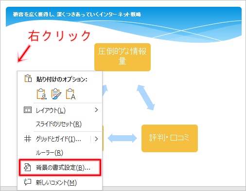 パワーポイント】背景に画像を設定する  PCの鎖