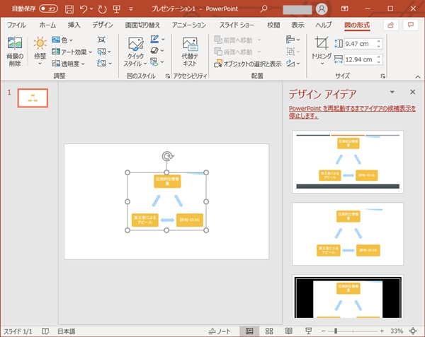 パワーポイント Pdfを貼り付ける 図 オブジェクト Pcの鎖