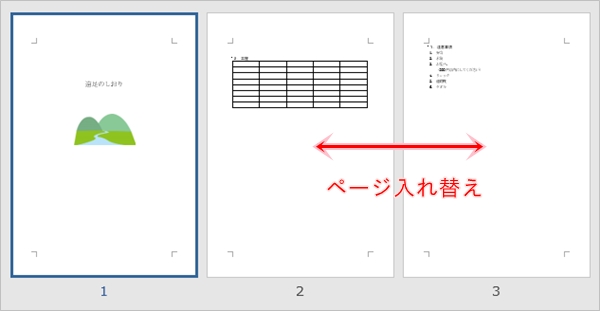 Word ページを入れ替えする方法 Pcの鎖